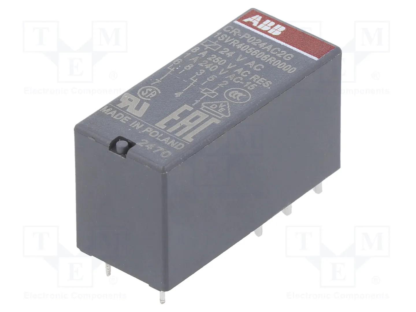 CR-P024AC2G PLUGGABLE INTERFACE REL