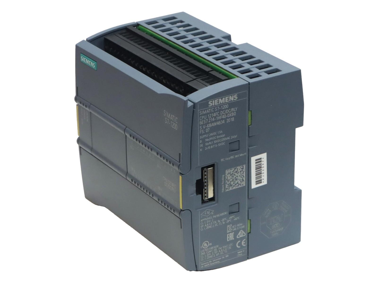 CPU 1214 FC, DC/DC/RELAY, 14DI/10DO/2AI