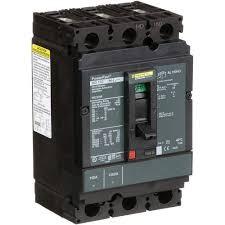 Circuit breaker, PowerPacT H, 15A, 3 pole, 600VAC, 14kA, lugs, thermal magnetic, 80%