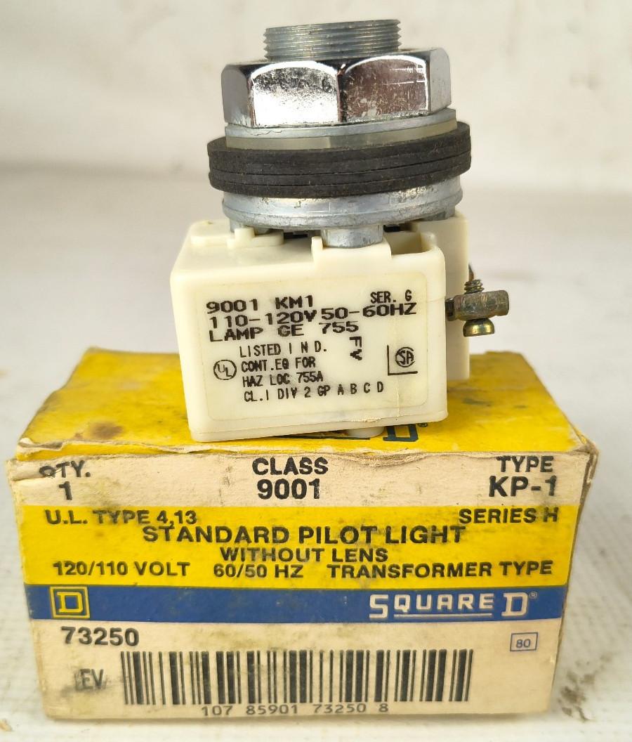 Pilot light head, Harmony 9001K, metal, without cap, 30mm, 120VAC