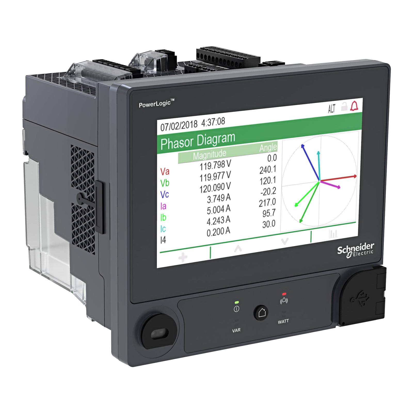 PowerLogic™ ION9000 meter, LVDC, DIN mount, 192 mm display, B2B adapter, HW kit