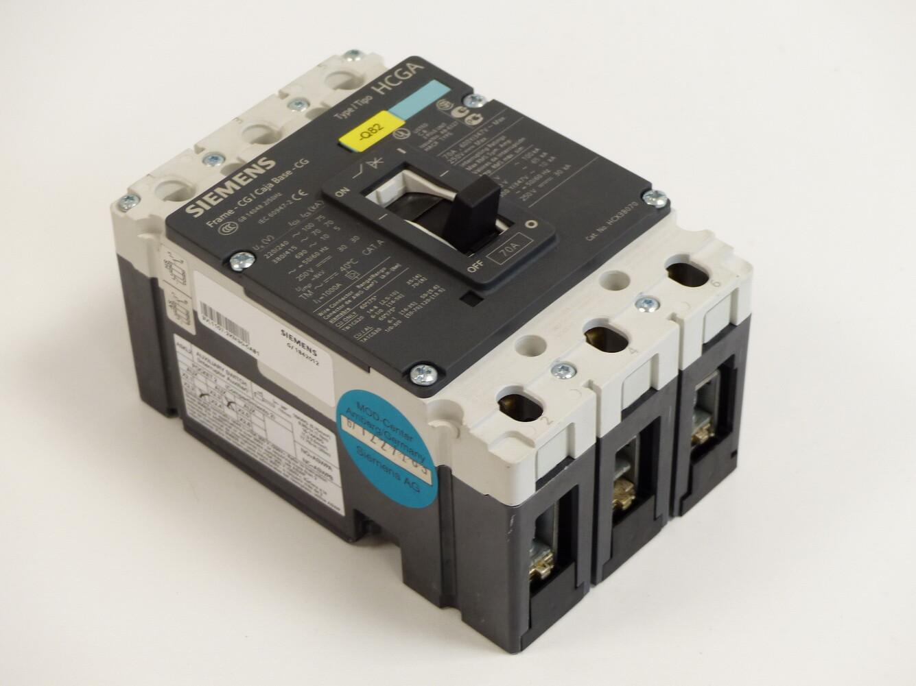 BREAKER VL CG 70A T/M 3P 65KA W/O LUGS