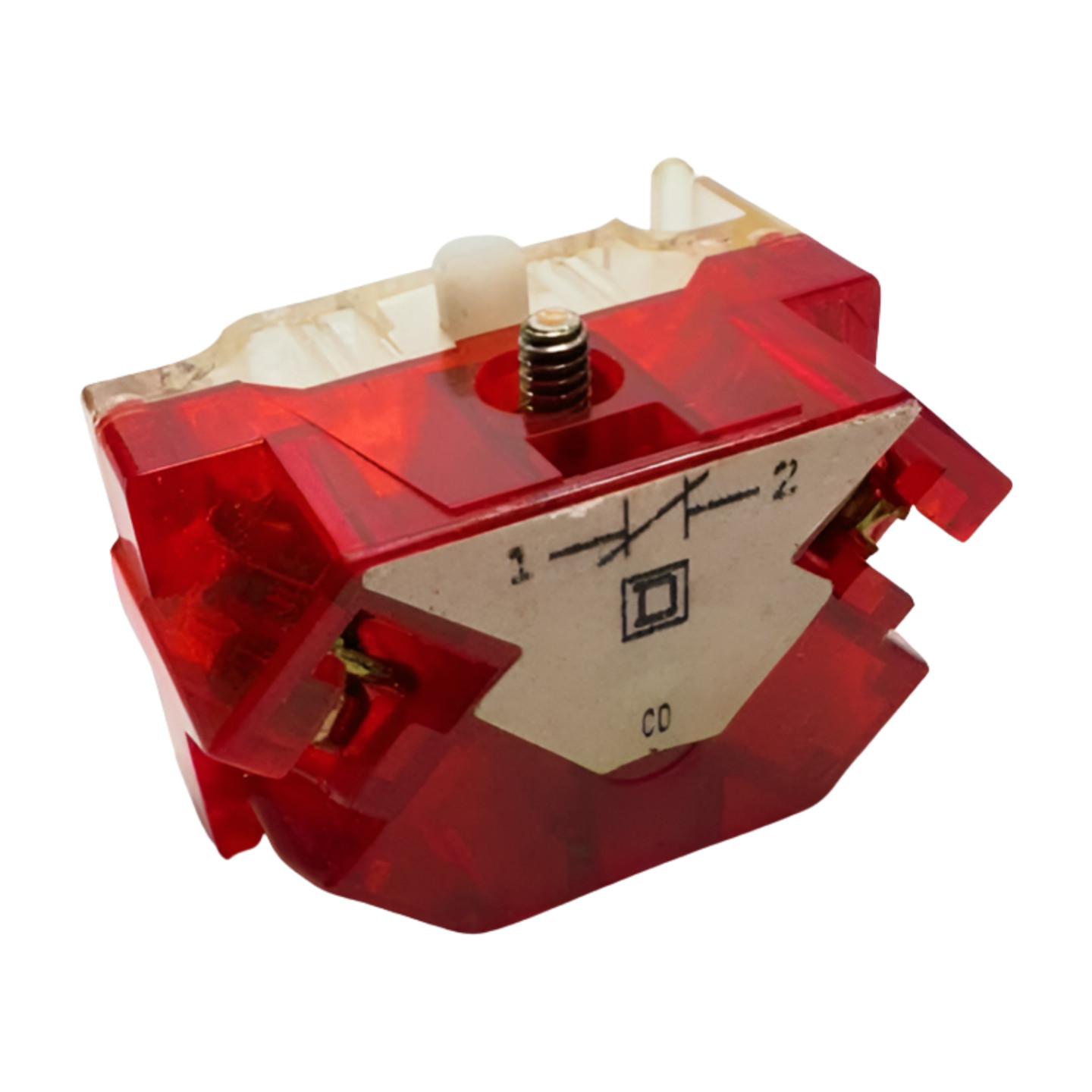 30mm Push Button, Types K, SK or KX, contact block, 1 NC late opening
