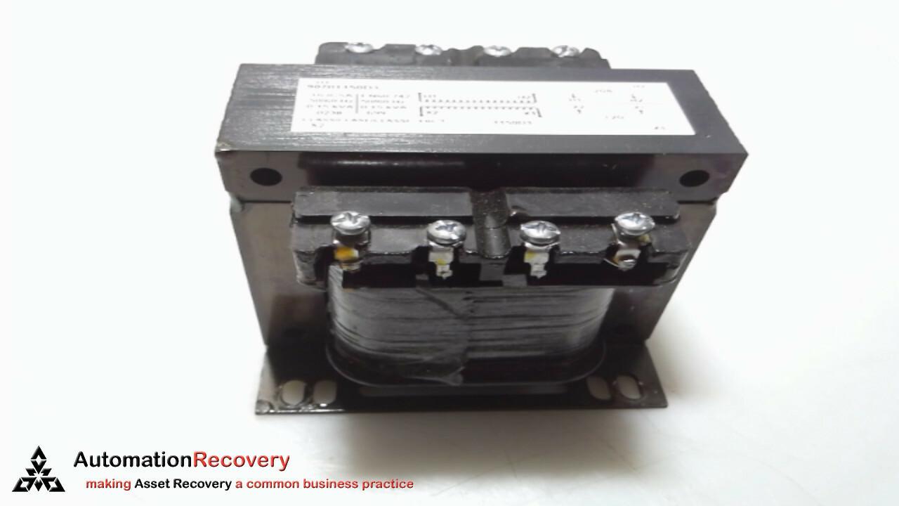 Transformer, Type T, industrial control, 150VA, 1 phase, 208V primary, 120V secondary, 55C rise
