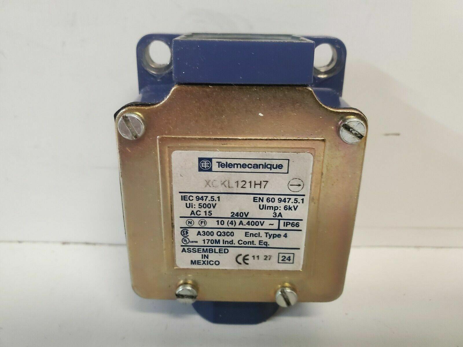 Limit switch, Limit switches XC Standard, XCKL, thermoplastic roller lever plunger, 1NC+1 NO, snap, 1/2NPT