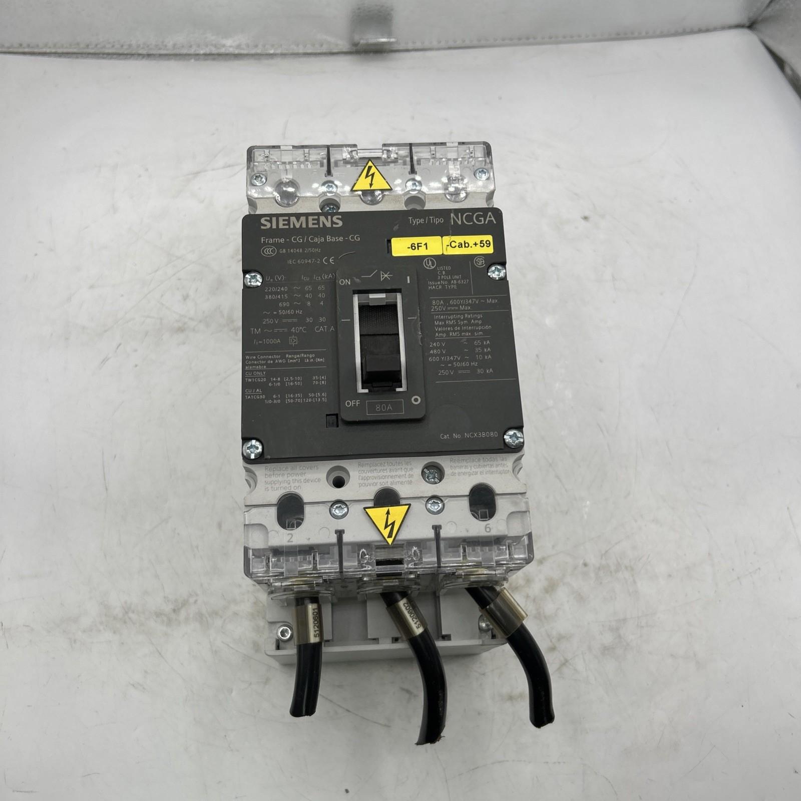 BREAKER VL CG 80A T/M 3P 35KA W/O LUGS