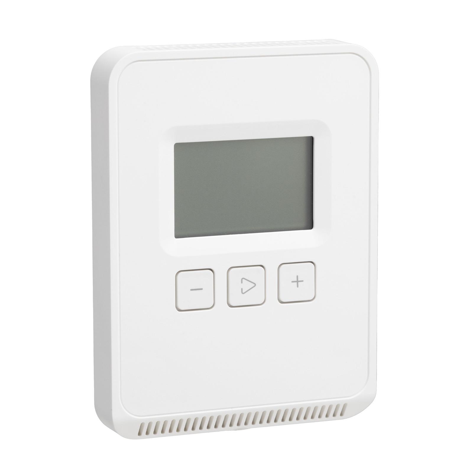 Sensor, SpaceLogic SLP Series, room, humidity, temperature, segmented LCD, BACnet MSTP/Modbus outputs, matte white housing