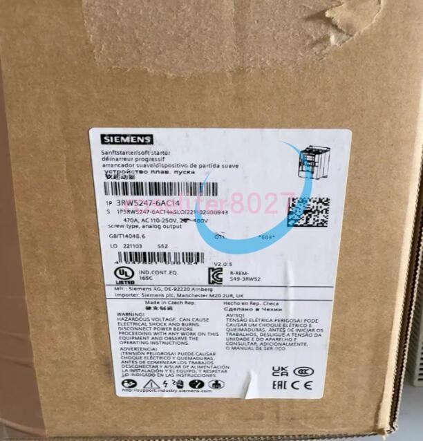 3RW52 480V 470A 110-250V screw analog