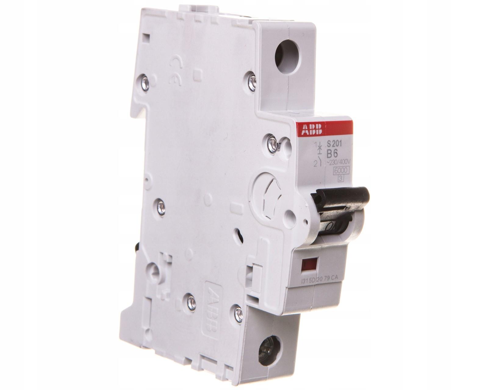 S201-B6 Miniature Circuit Breaker - 1P - B - 6 A
