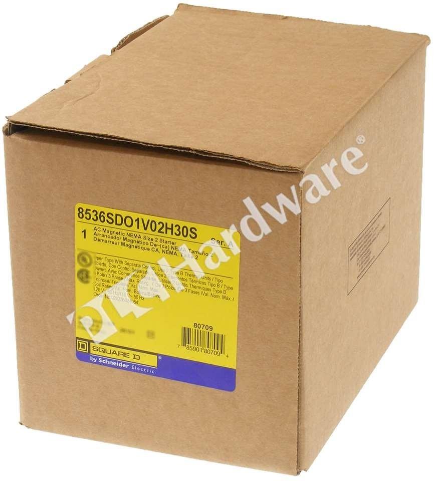 NEMA motor starter, Type S, nonreversing, Size 2, 45A, 25HP at 460VAC, up to 100kA SCCR, 3 phase, 3 pole, Motor Logic, 120VAC coil, open