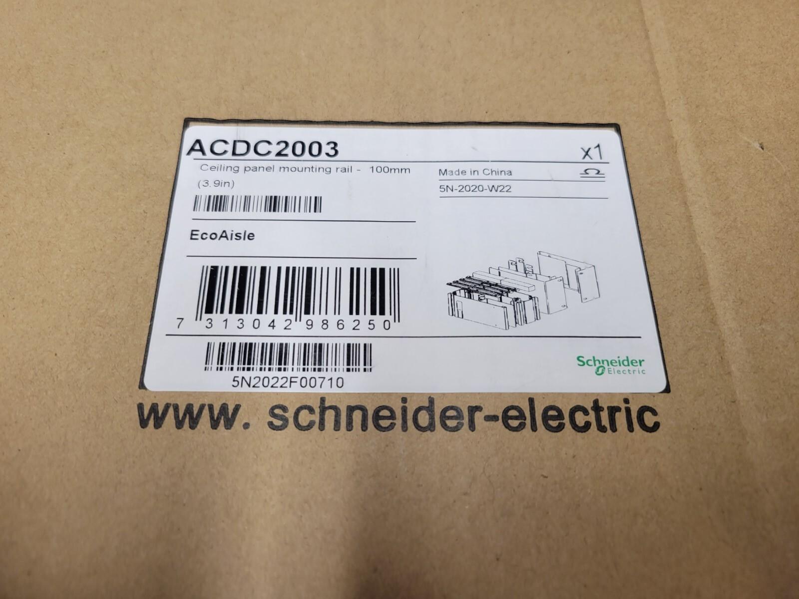 APC NetShelter Aisle Containment, Ceiling Panel Mounting Rail, 100mm