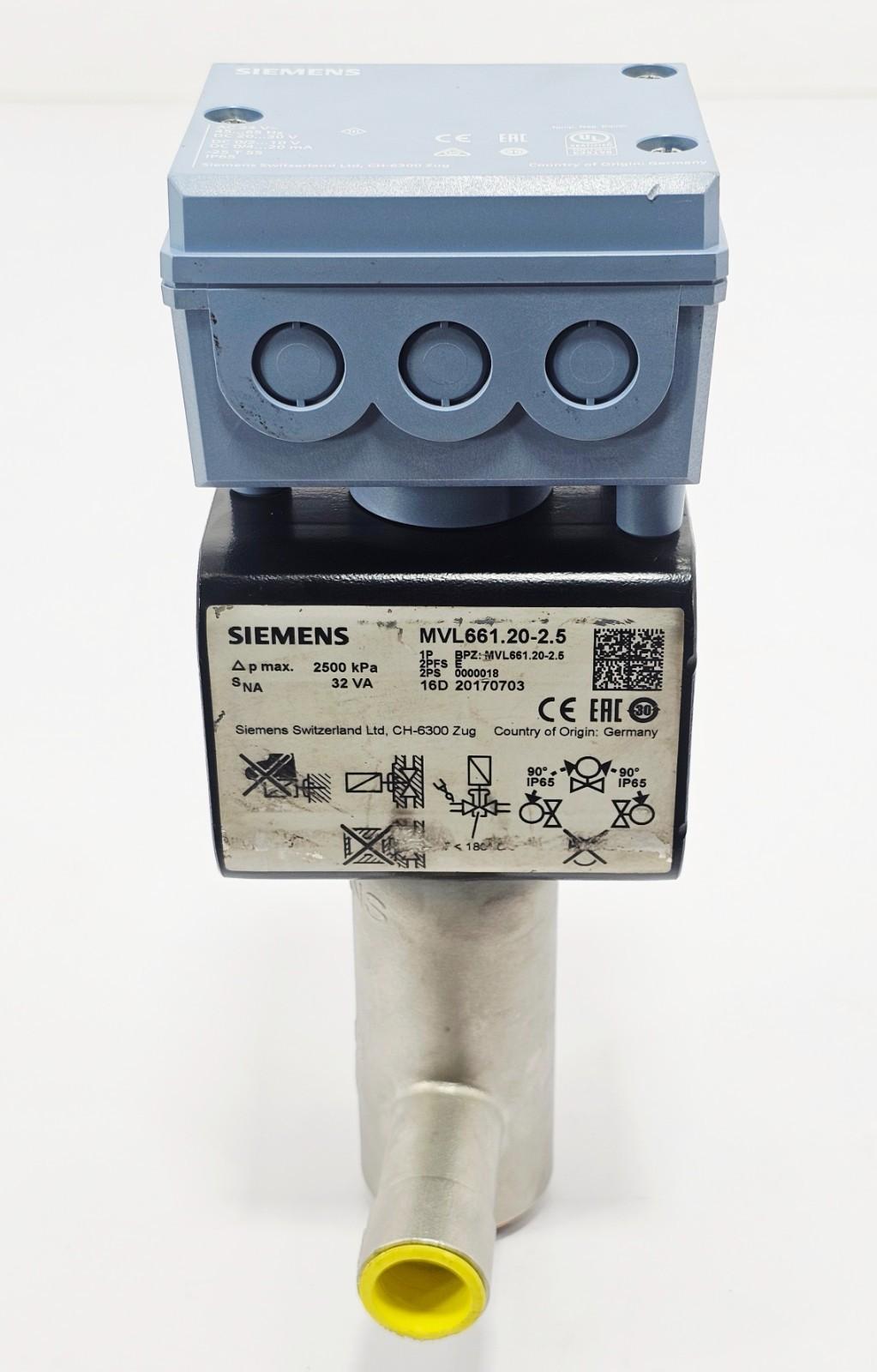 MVL661.20-2.5 2-port refrigerant valve 2500 kPa 32 VA DC