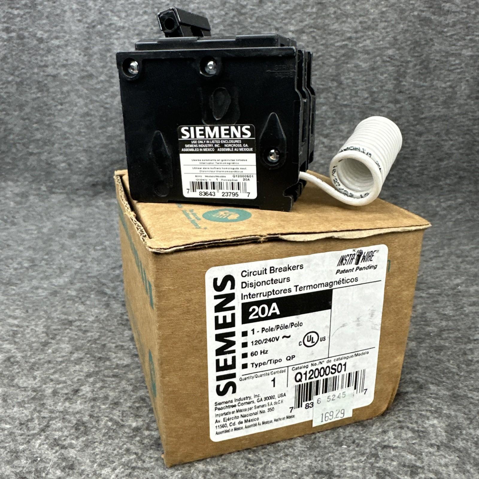Q12000S01 20A 120V Circuit Breaker