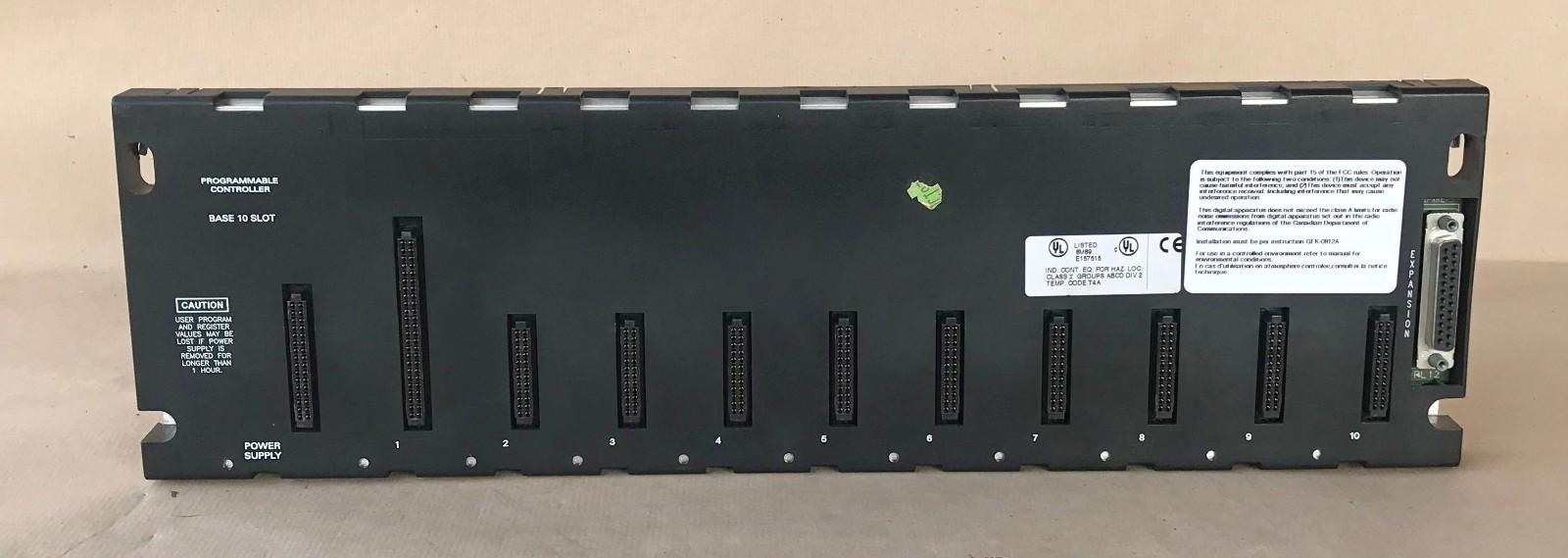 GE IC693CHS392J EMI ENHANCED EXPANSION BASEPLATE 10-SLOT