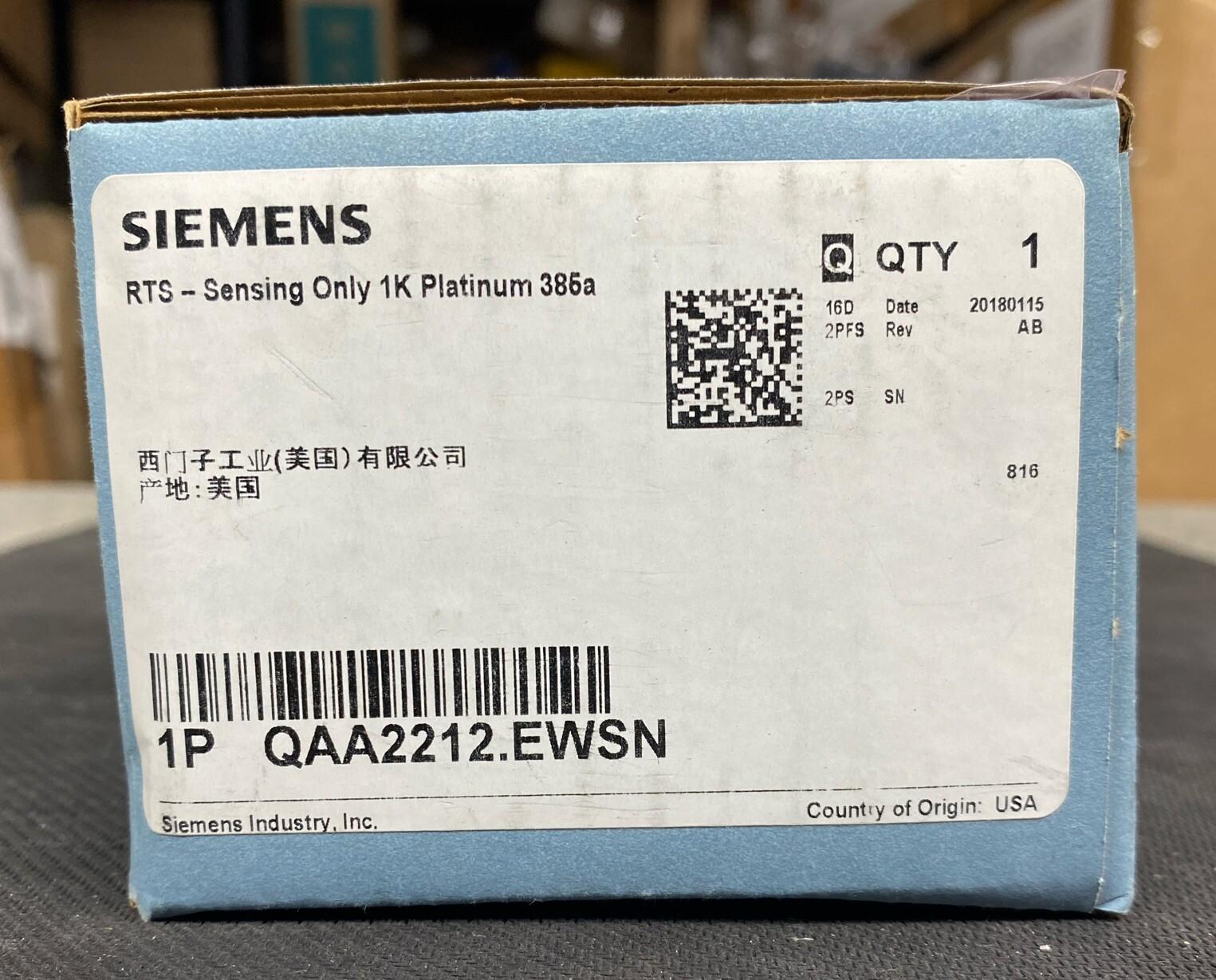 QAA2212.EWSN Room Sensing Thermostat Platinum 385a