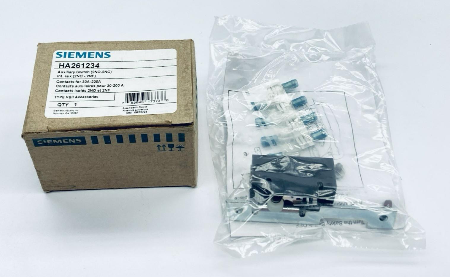 HA261234 Auxiliary Switch Contact Kit 30A-200A 2NO-2NC