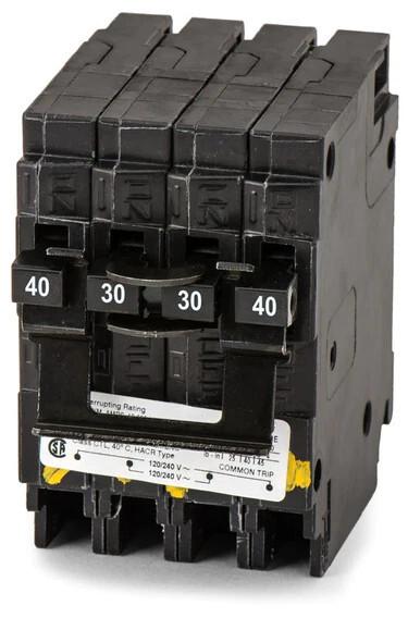 Q24030CT2NC Quad Circuit Breaker 1-2P40 1-2P30