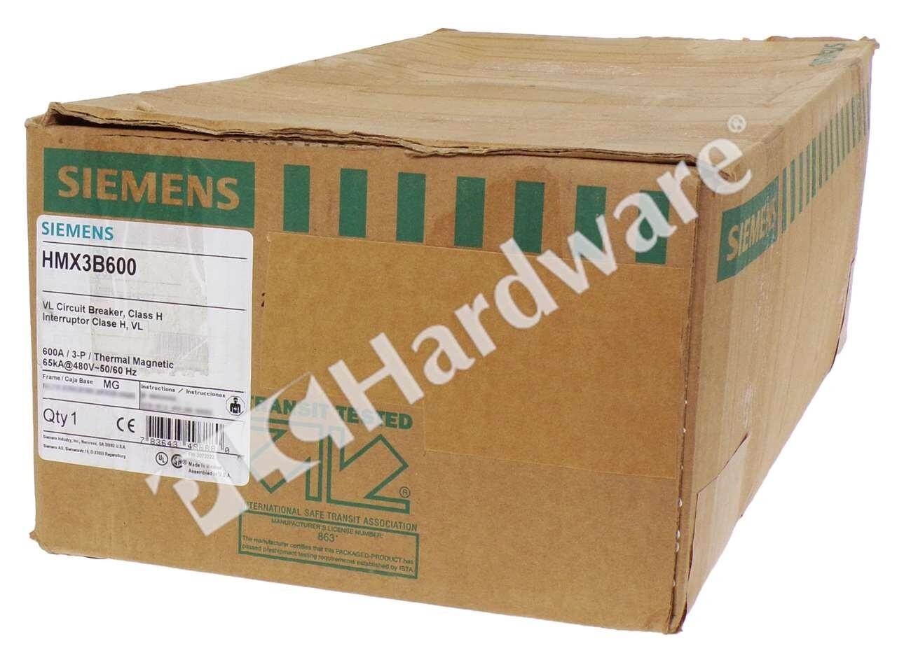 Surplus Open HMX3B600 Frame Type MG 3-Pole 600A 480V Circuit Breaker
