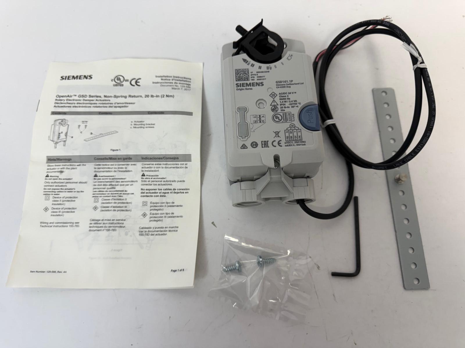 S55499-D248 GSD161.1P DAMPER ACTUATOR