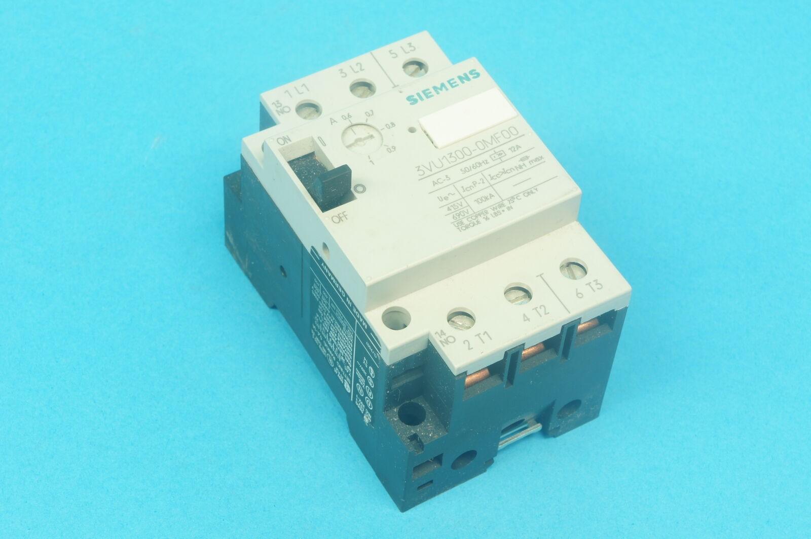 3VU1300-0MF00 phase motor protective circuit breaker 0.6-1