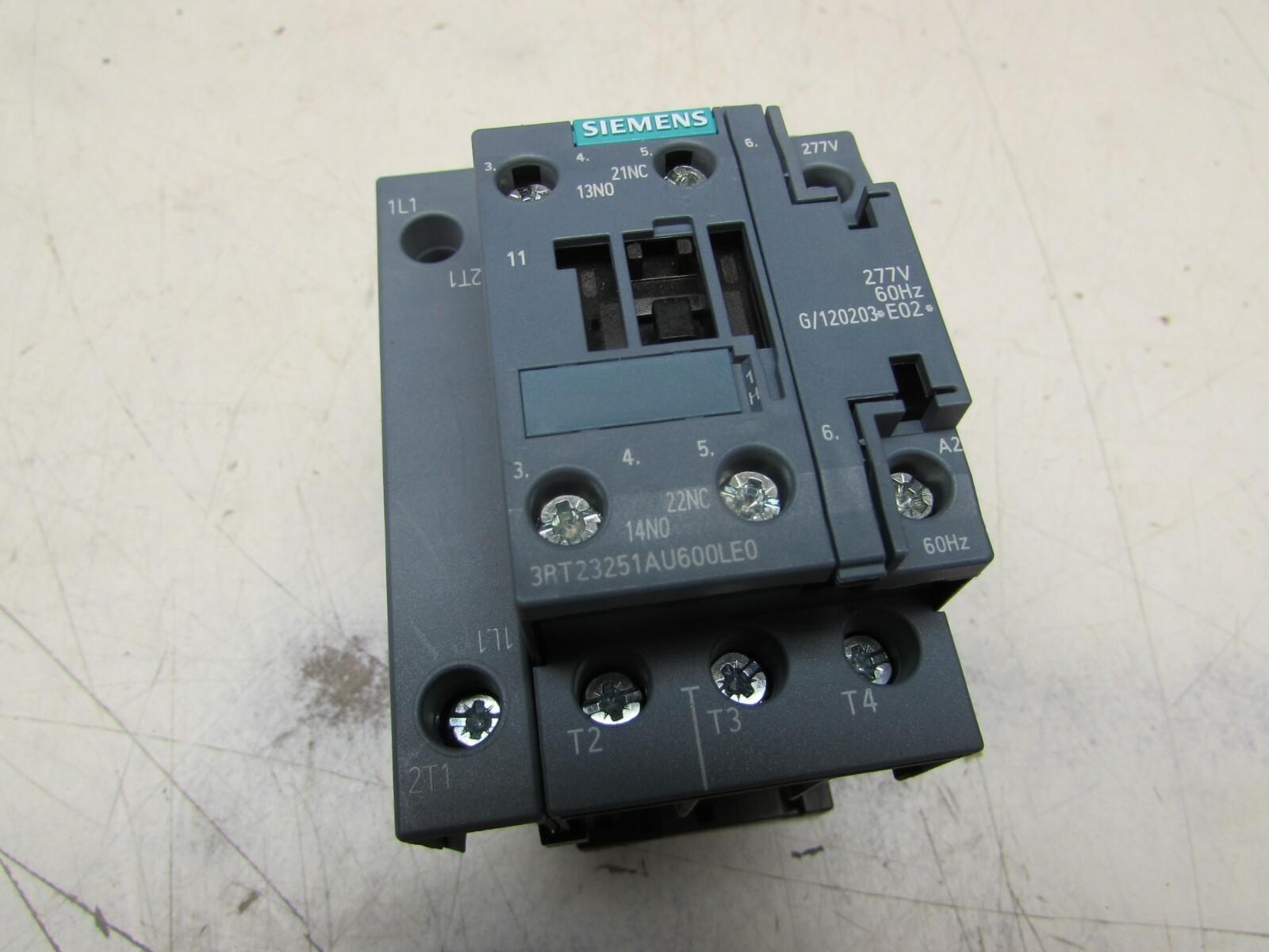 3RT2325-1AU60-0LE0 30A 4POLE 277V SURPLUS NO BOX