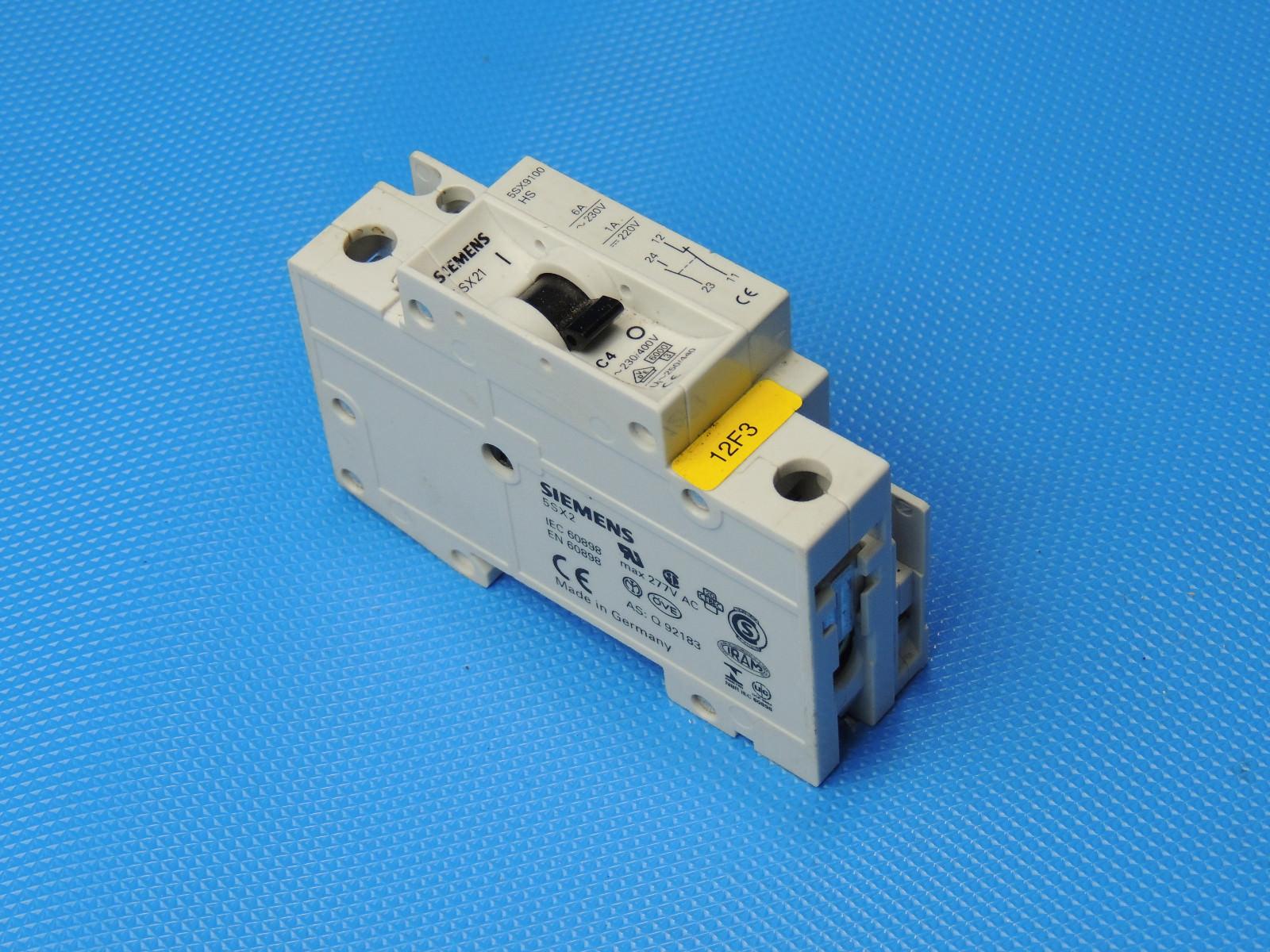 Circuit Breaker 5SX21 C4 5SX9100 HS Inc VAT