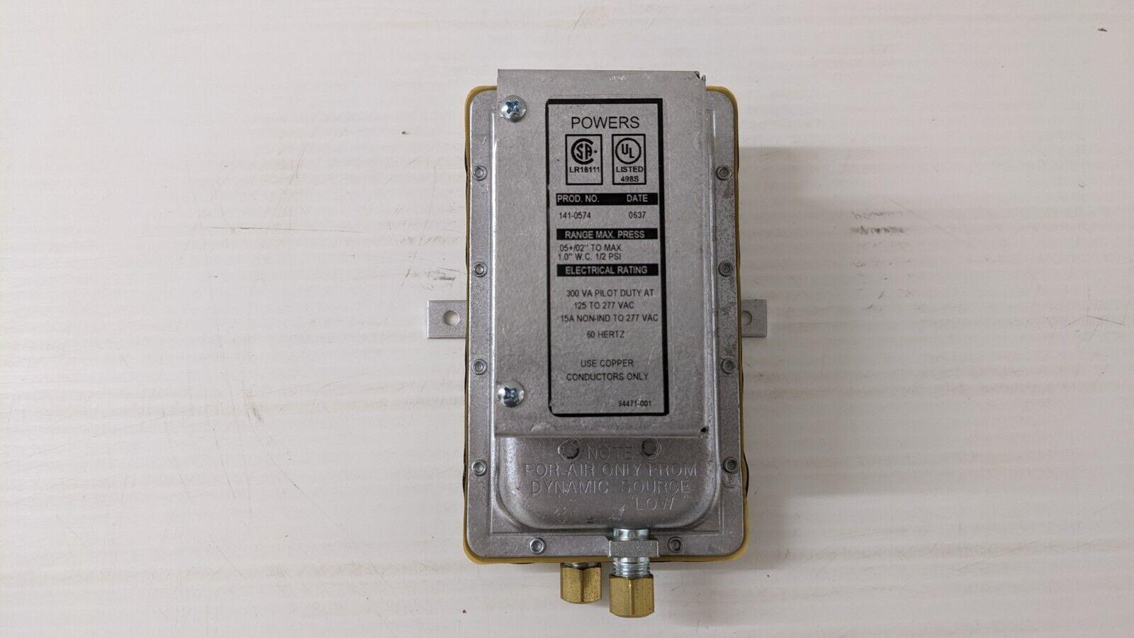 Powers Air Flow Switch 141-0574