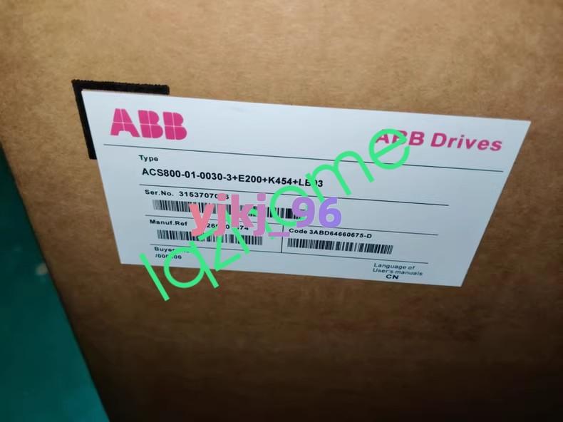 frequency converter ACS800-01-0030-3+E200+K454+LB03 via