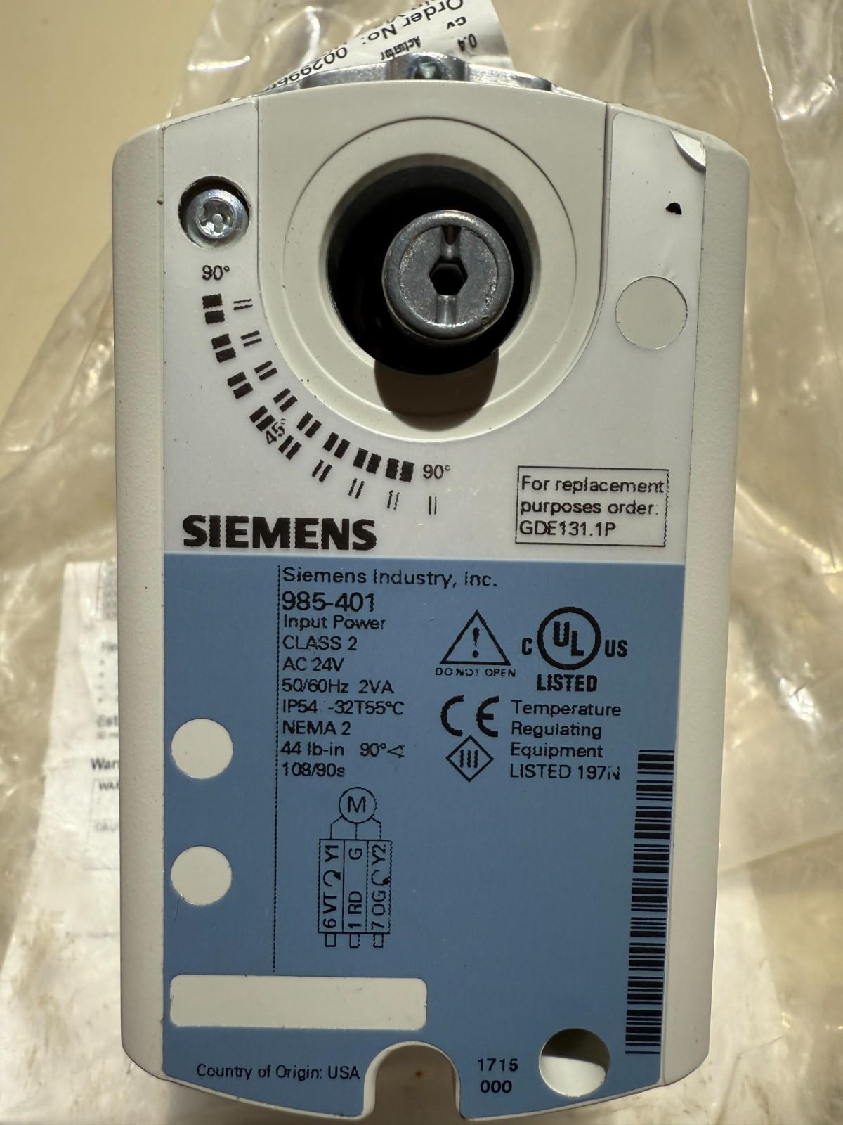 0.5" Ball Valve 599-10300 OpenAir Electronic Damper Actuator GDE131.1P