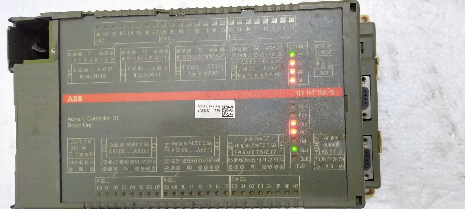 07KT98-SG Advant Controller 31 Base Unit GJR5253100R2260