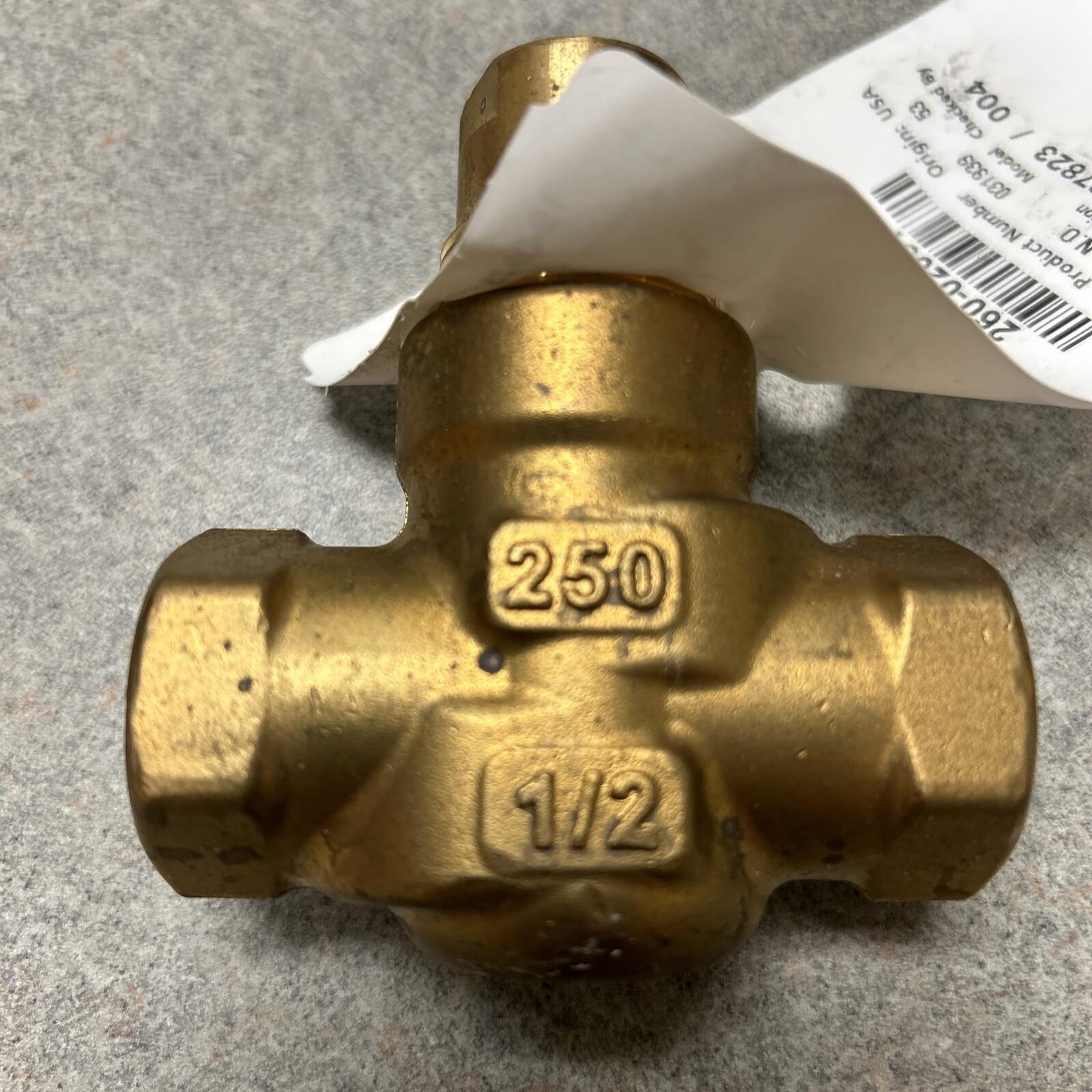 599-02051 1/2" No Actuator Globe Valve Body 2way