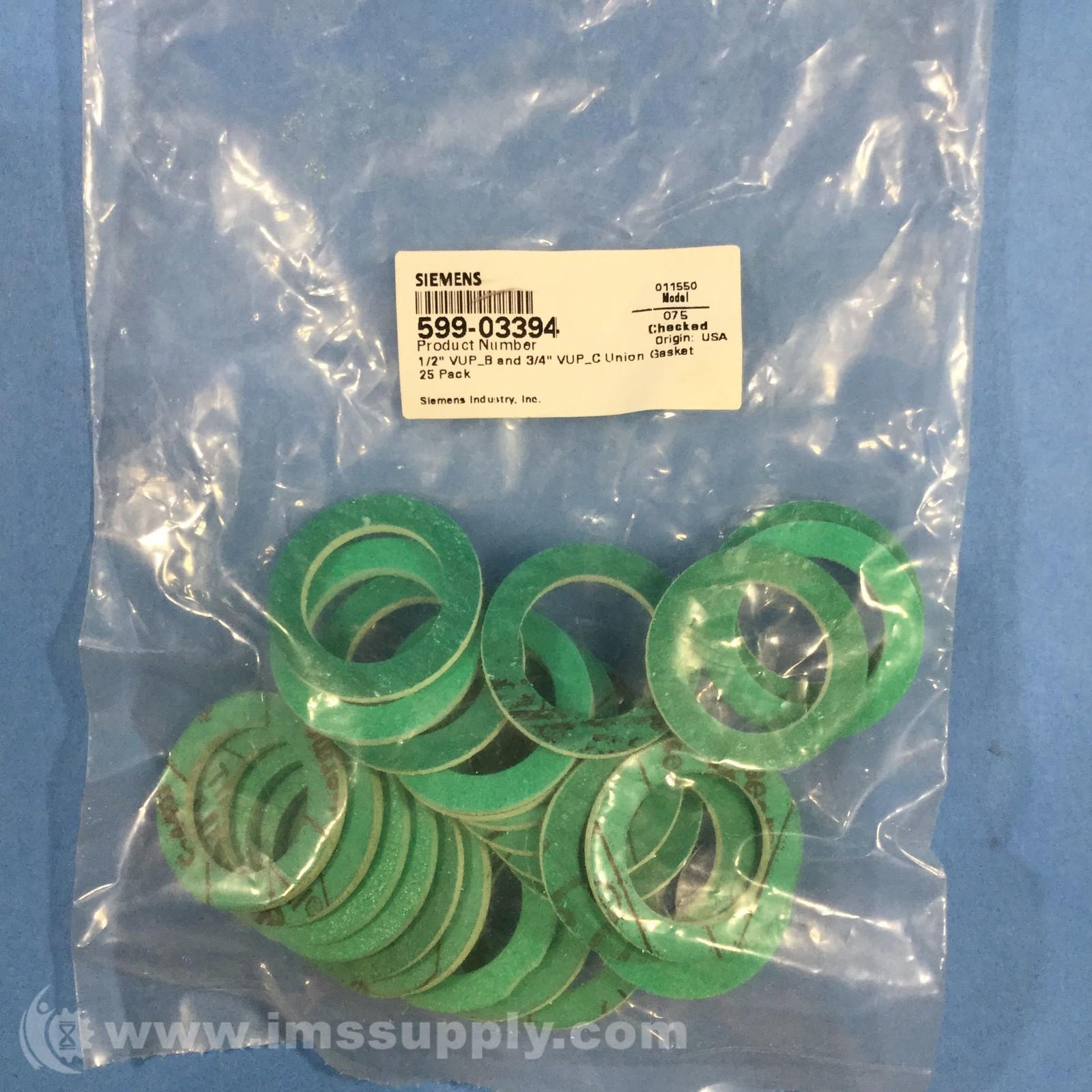 599-03394 1/2" NPT Union Seal Rings, Bag of 25 FNFP