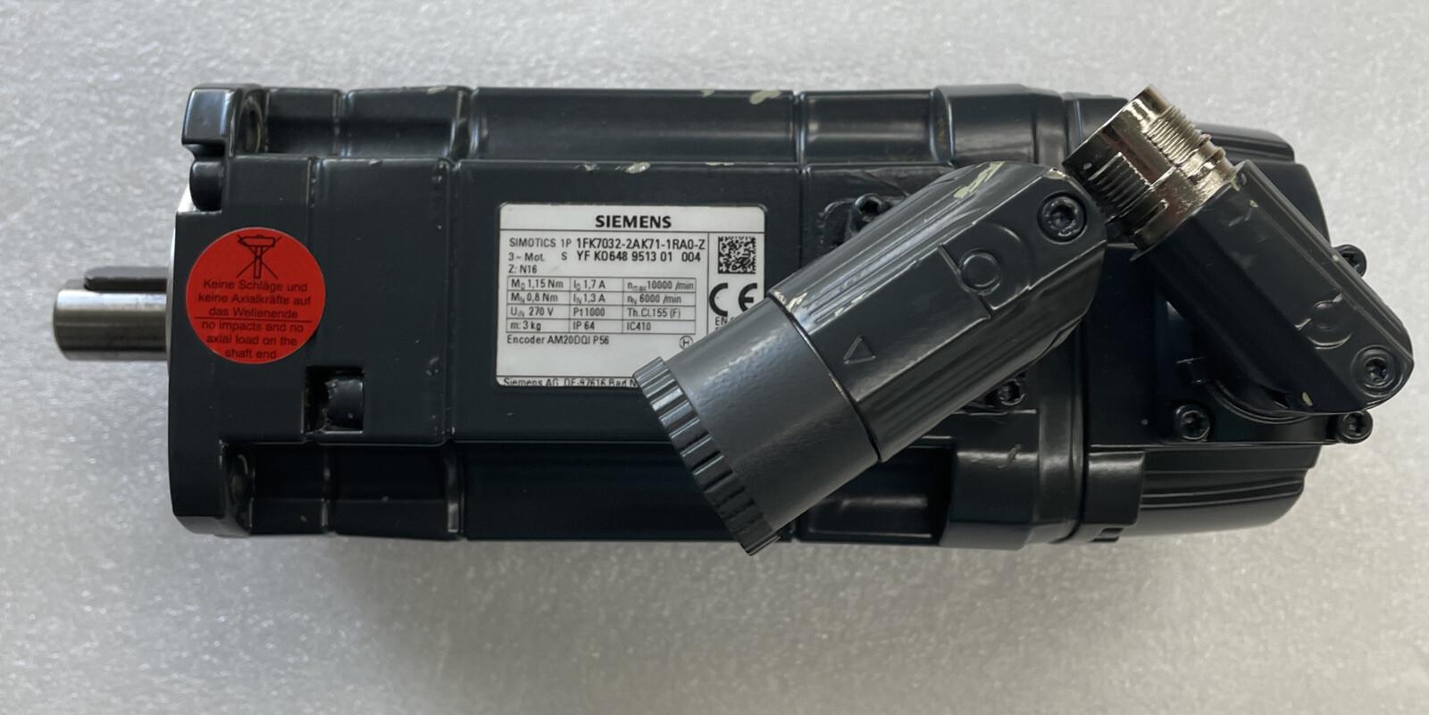 3~Permanent Magnet Motor Synchronous Motor 1FK7032-2AK71-1RA0-Z Mint Condition