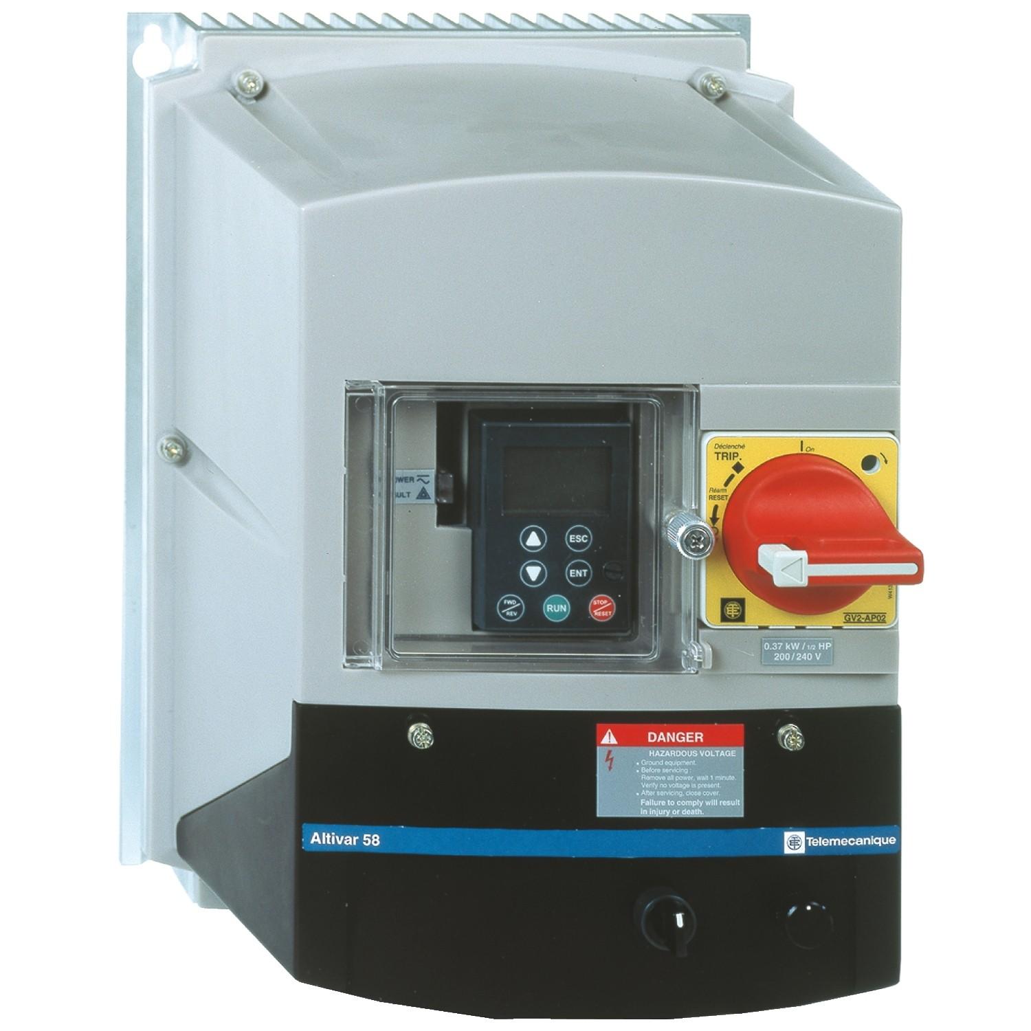 ATV58HD12M2 adjustable speed drive ATV-58H with