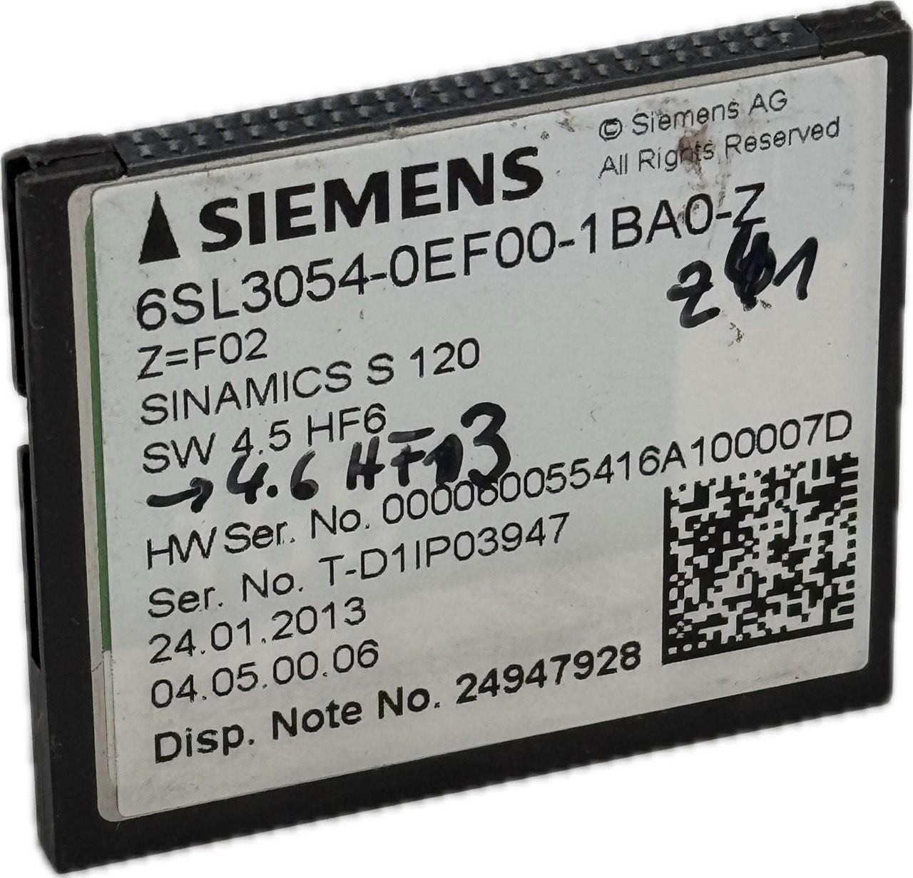 Sinamics S120 CompactFlash 6SL3054-0EF00-1BA0-Z Z=F02