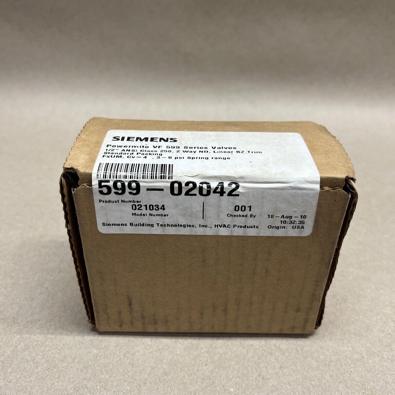 599-02042 Control Valve,Globe, 1/2 In. Npt