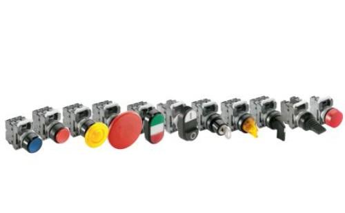 MPMT4-21R02L8 Switches, MODULAR Series PLTR PUSHBUTTON, 60mm MUSH, RED, 2NC,