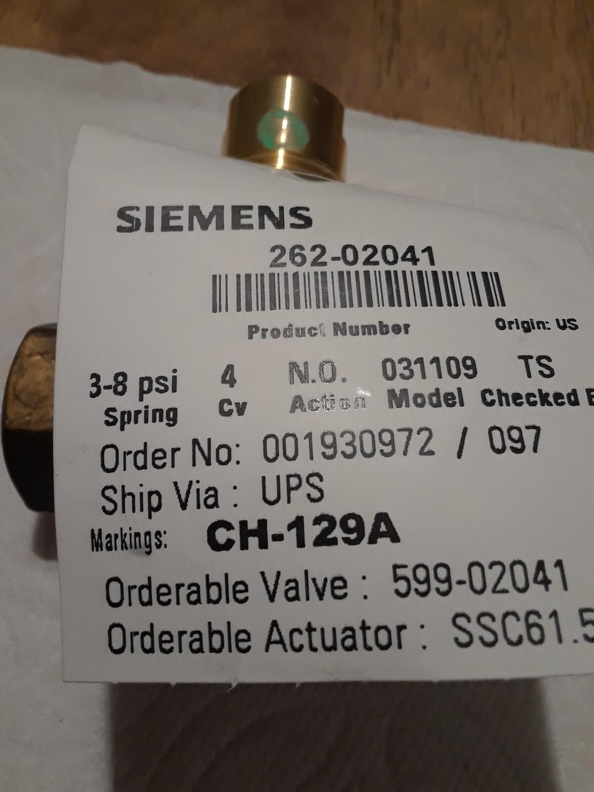 599-02041 Control Valve,Globe, 1/2 In. Npt
