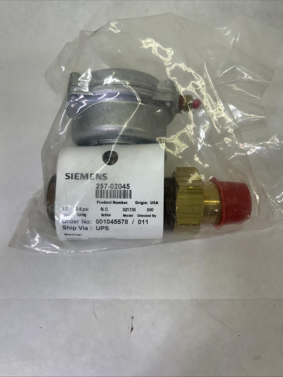 NOS 257-02045 3-8PSI Actuator Valve w/ 599-01088 Actuator
