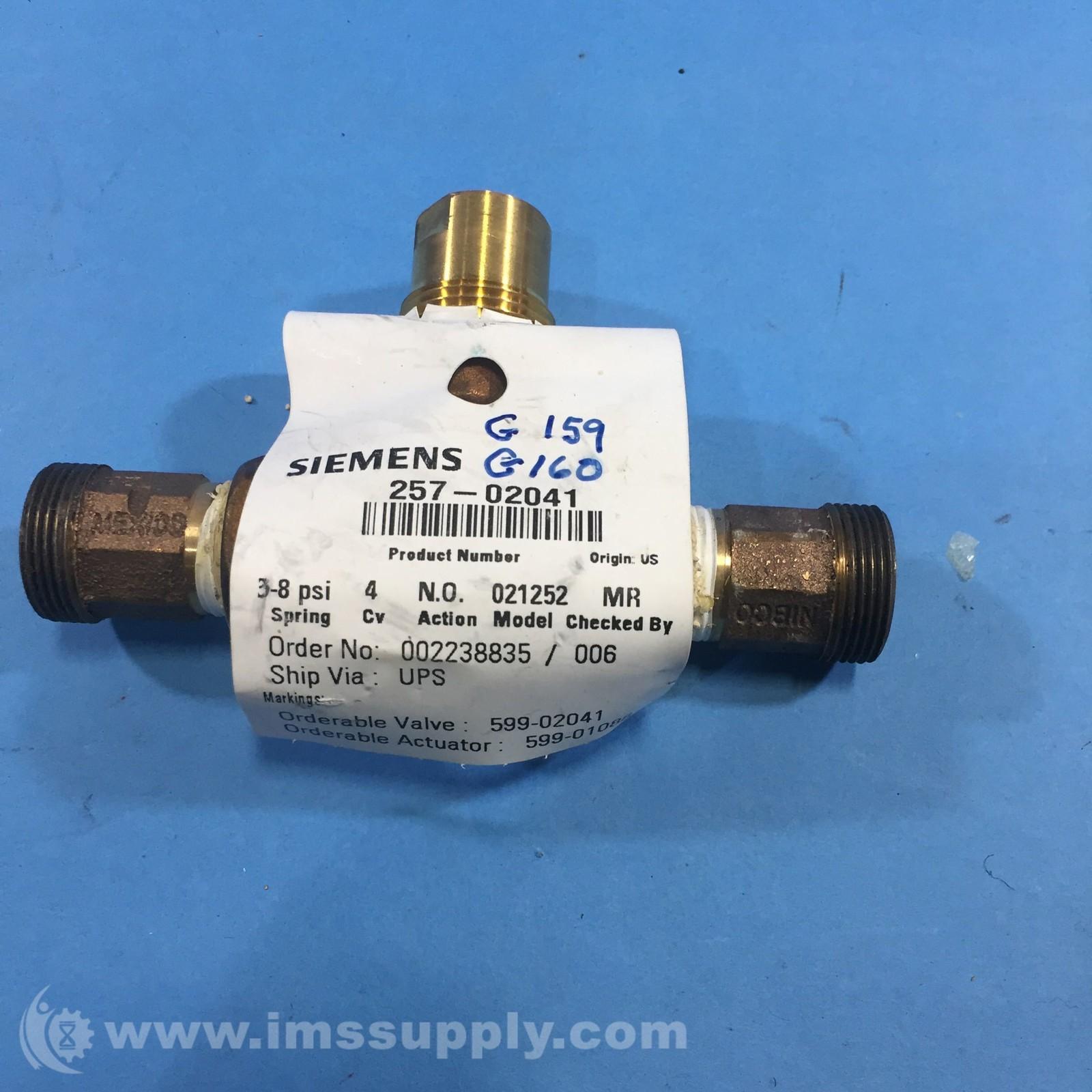 257-02041 Pneumatic Control Valve 9289