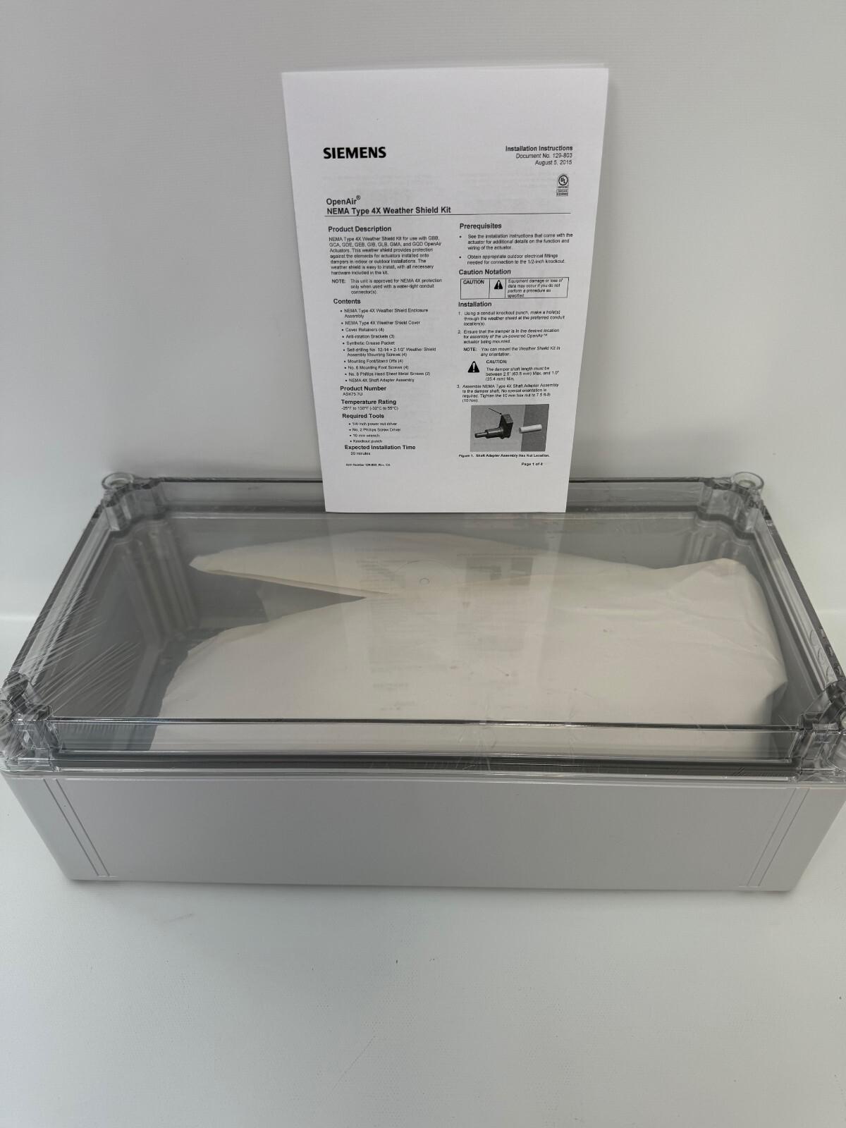 ASK75.7U UL TYPE 4X WEATHERSHIELD FOR OPENAIR DAMPER ACTUATORS