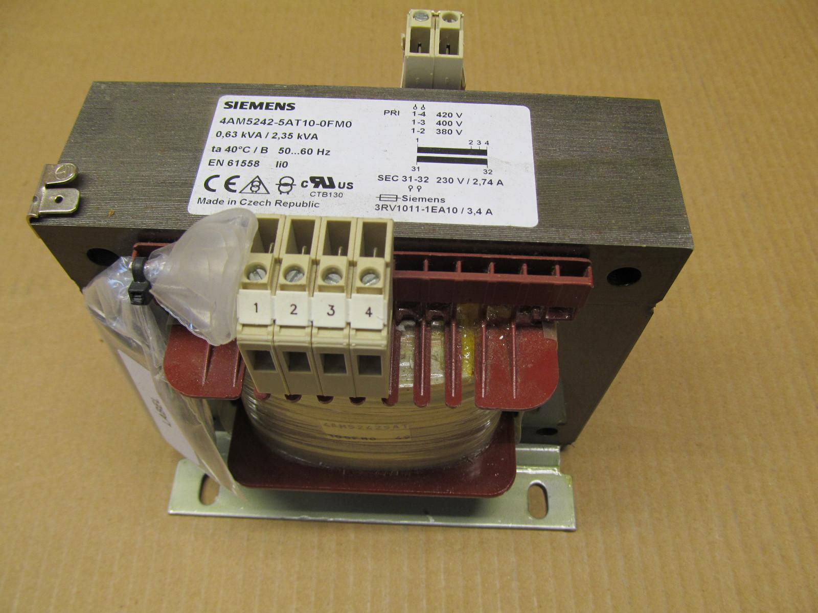 4AM5242-5AT10-0FM0 4AM52425AT100FM0 SITAS TRANSFORMER 1PH PHASE
