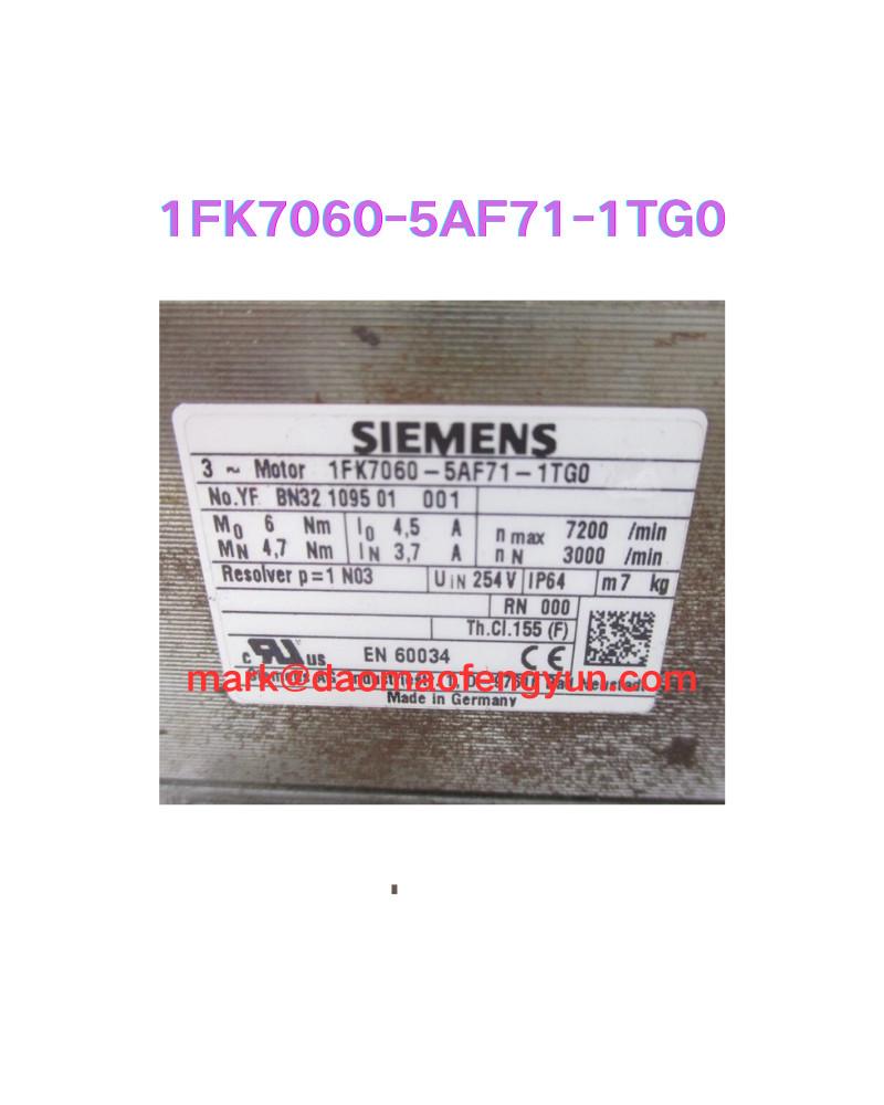 1FK7060-5AF71-1TG0 Second hand motor test OK,