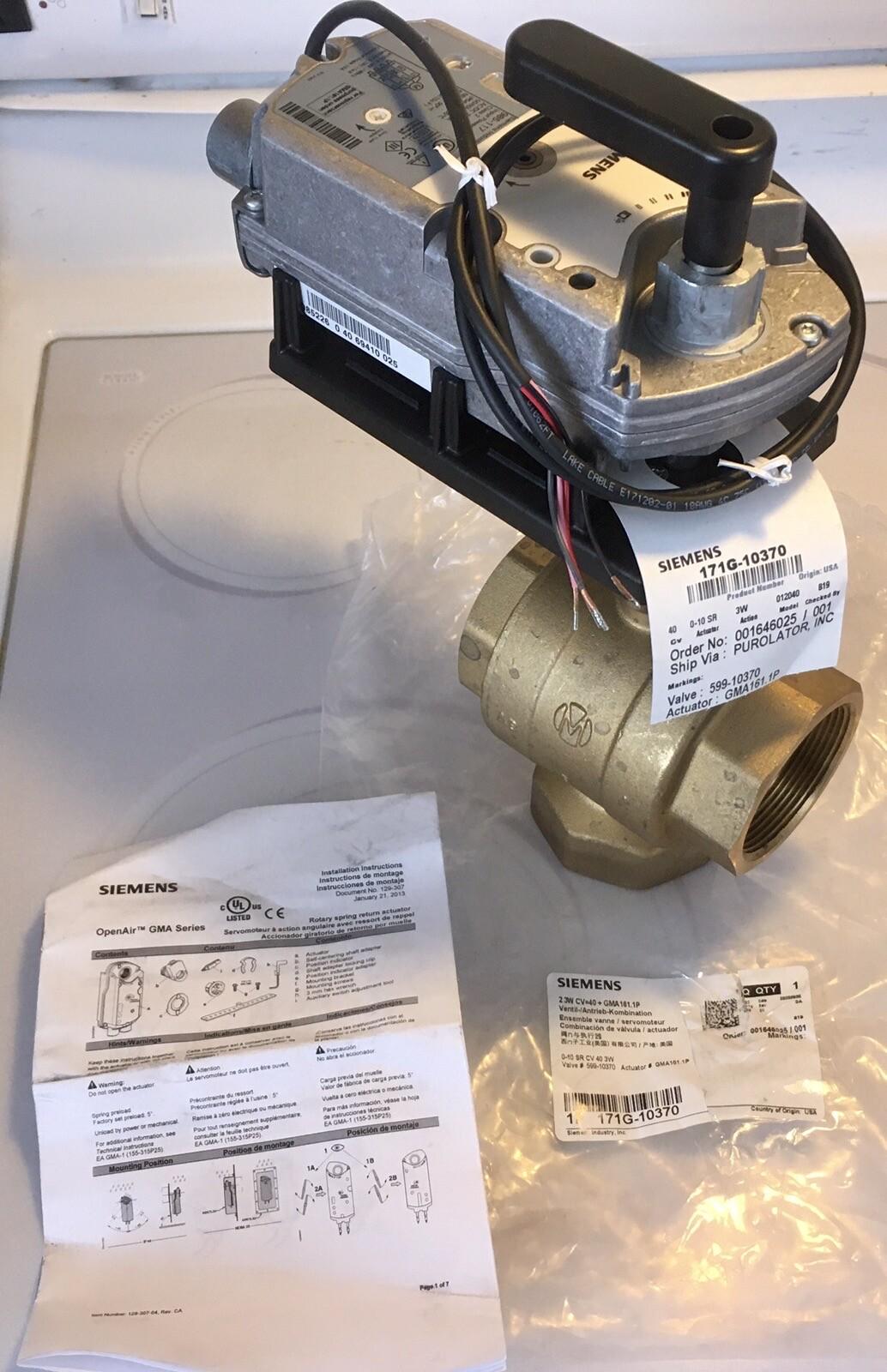 171G-10370 2" brass servo ball valve, 0-10 VDC, Flow 40Cv(35 Kvs),35 psi