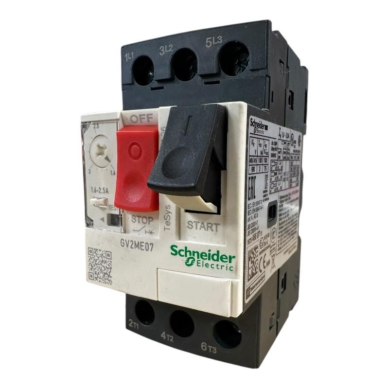 TeSys Deca Manual Starter and Protector, thermal magnetic circuit protector, push buttons, 1.6 to 2.5 A, screw clamp