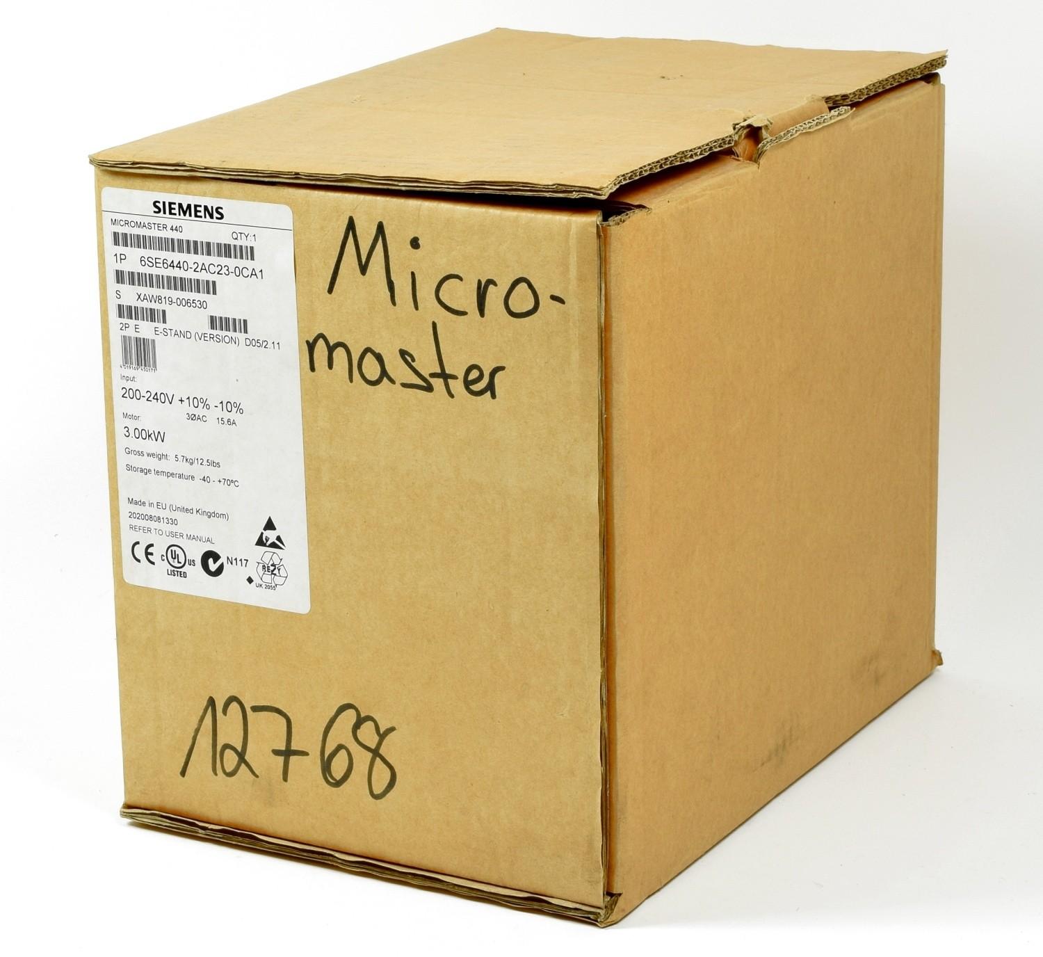 Micromaster 440, 6SE6440-2AC23-0CA1, 6SE6 440-2AC23-0CA1