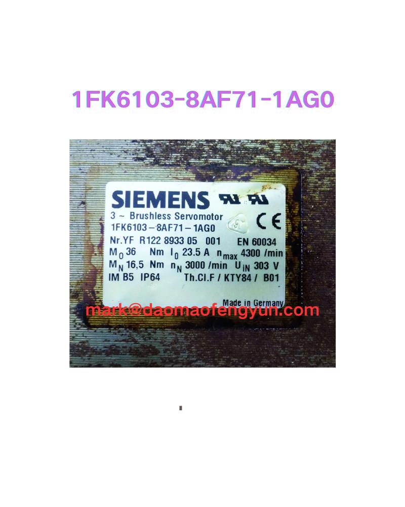 1FK6103-8AF71-1AG0 Second hand motor test OK,