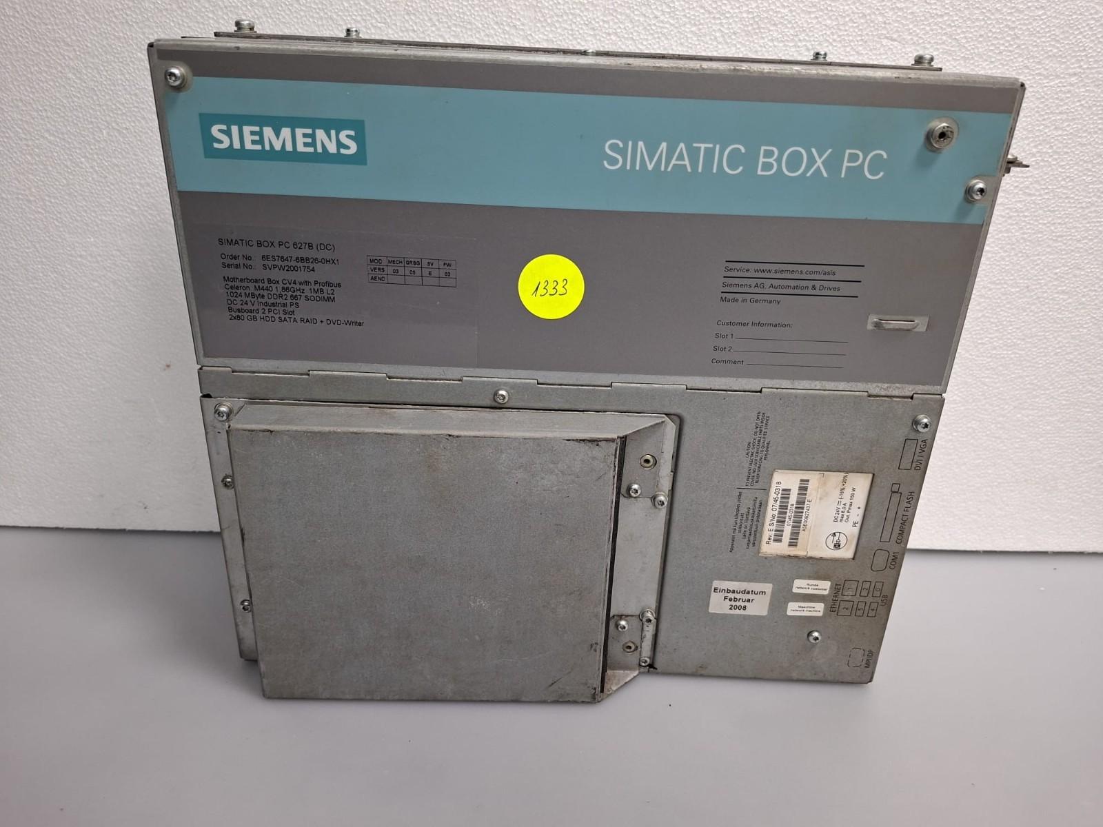 6ES7647-6BB26-0HX1 SIMATIC Box 627B; graphics onboard