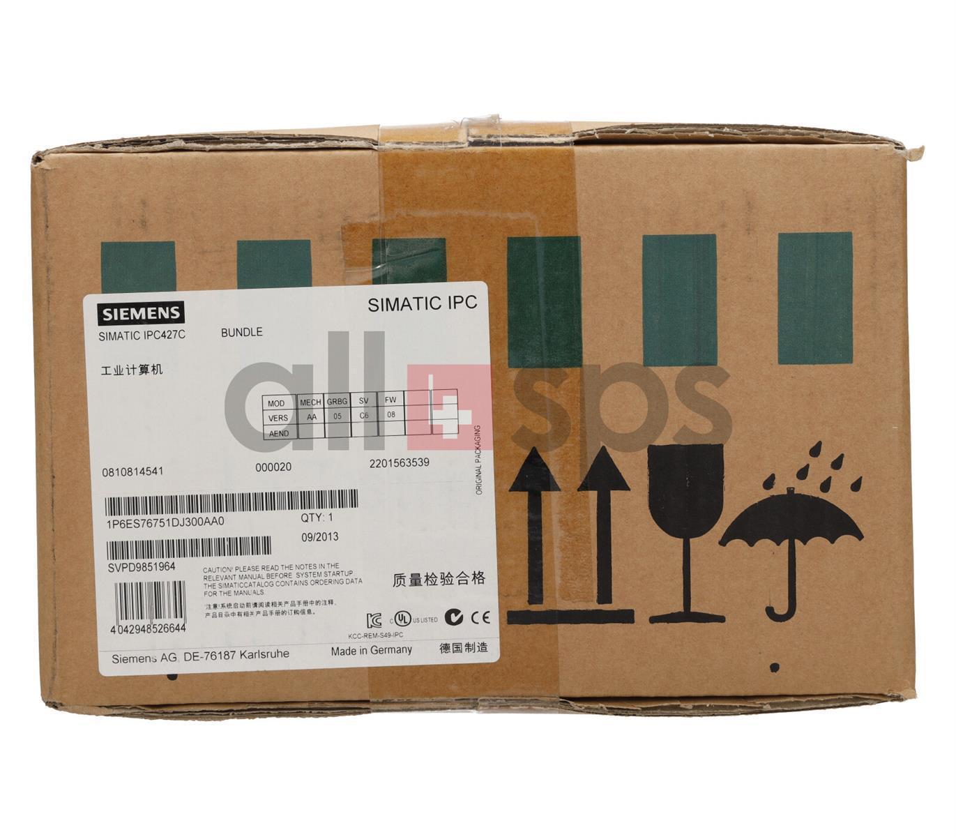 SIMATIC IPC427C MICROBOX, CORE DUO 1.2GHZ 6ES7675-1DJ30-0AA0 NS)