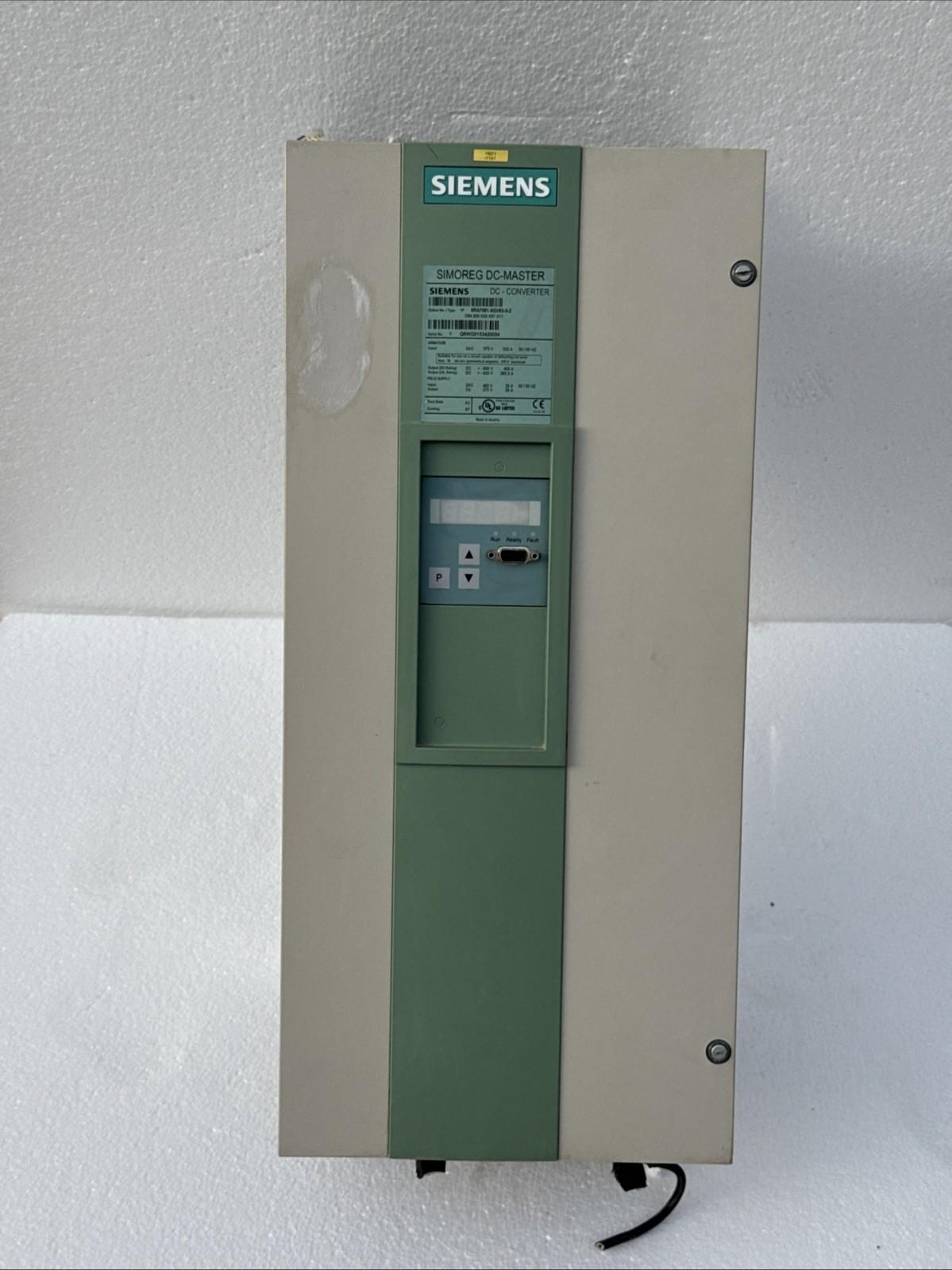 6RA7081-6GV62-0-Z SIMOREG DC-MASTER DC-CONVERTER DRIVE